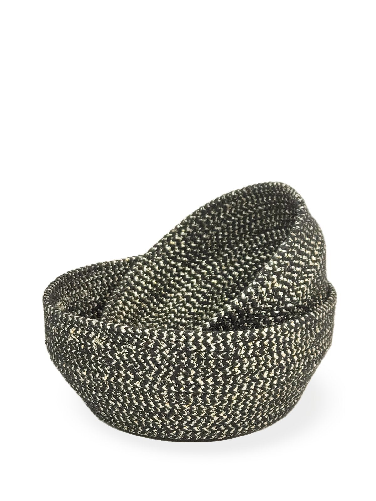 Glitter Bowl - Set of 2 - Black and gold