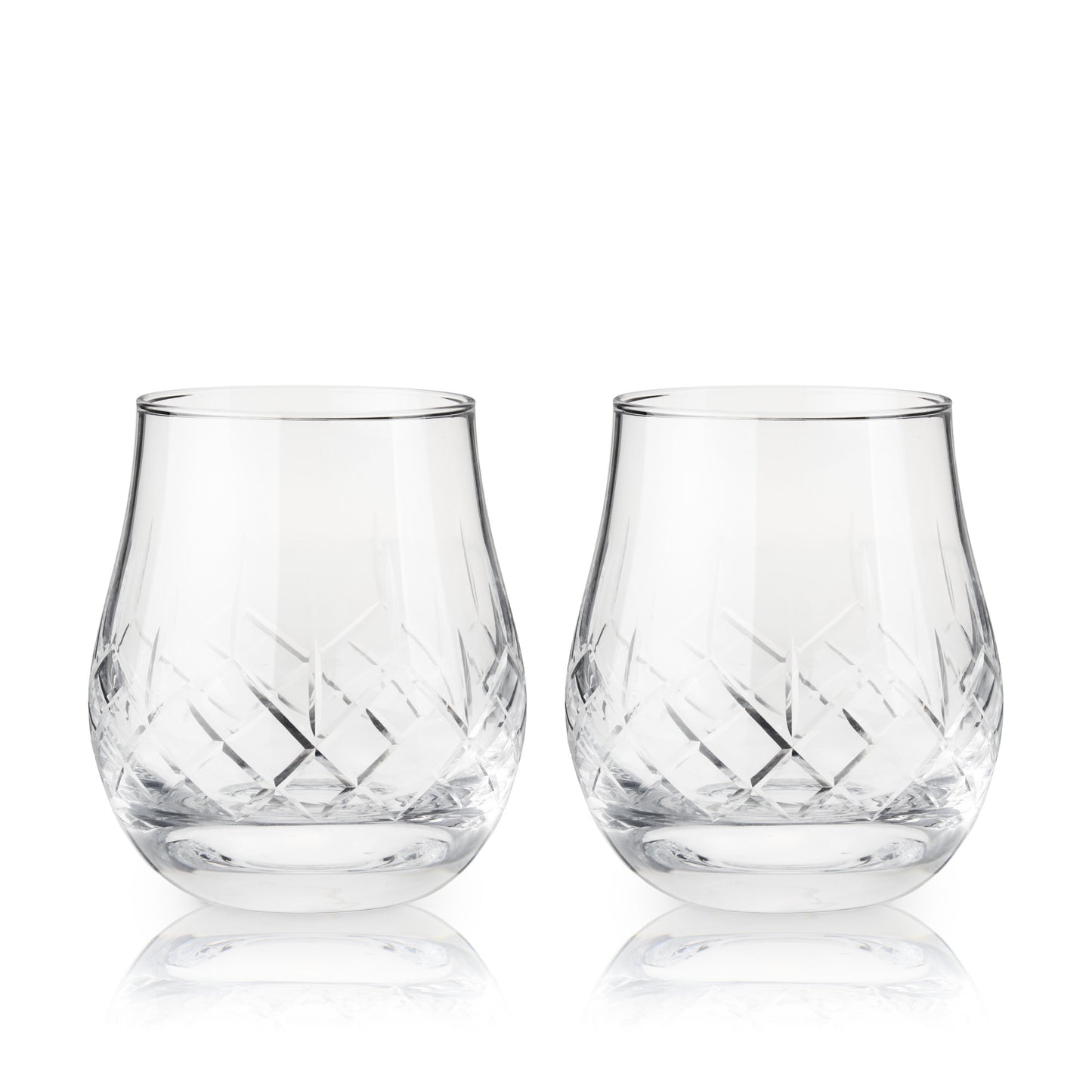 Admiral Crystal Heavyweight Bourbon Glasses - Set of 2