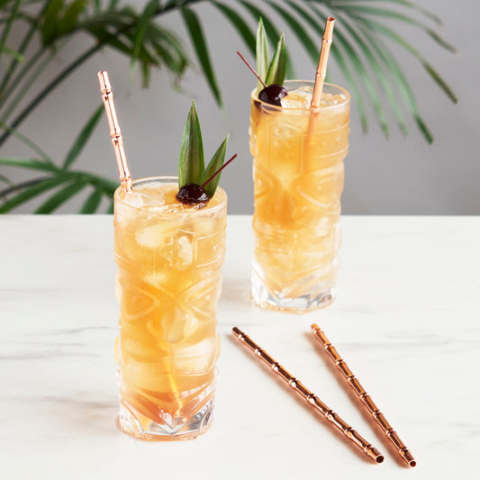 Cocktail Straws - Copper Bamboo
