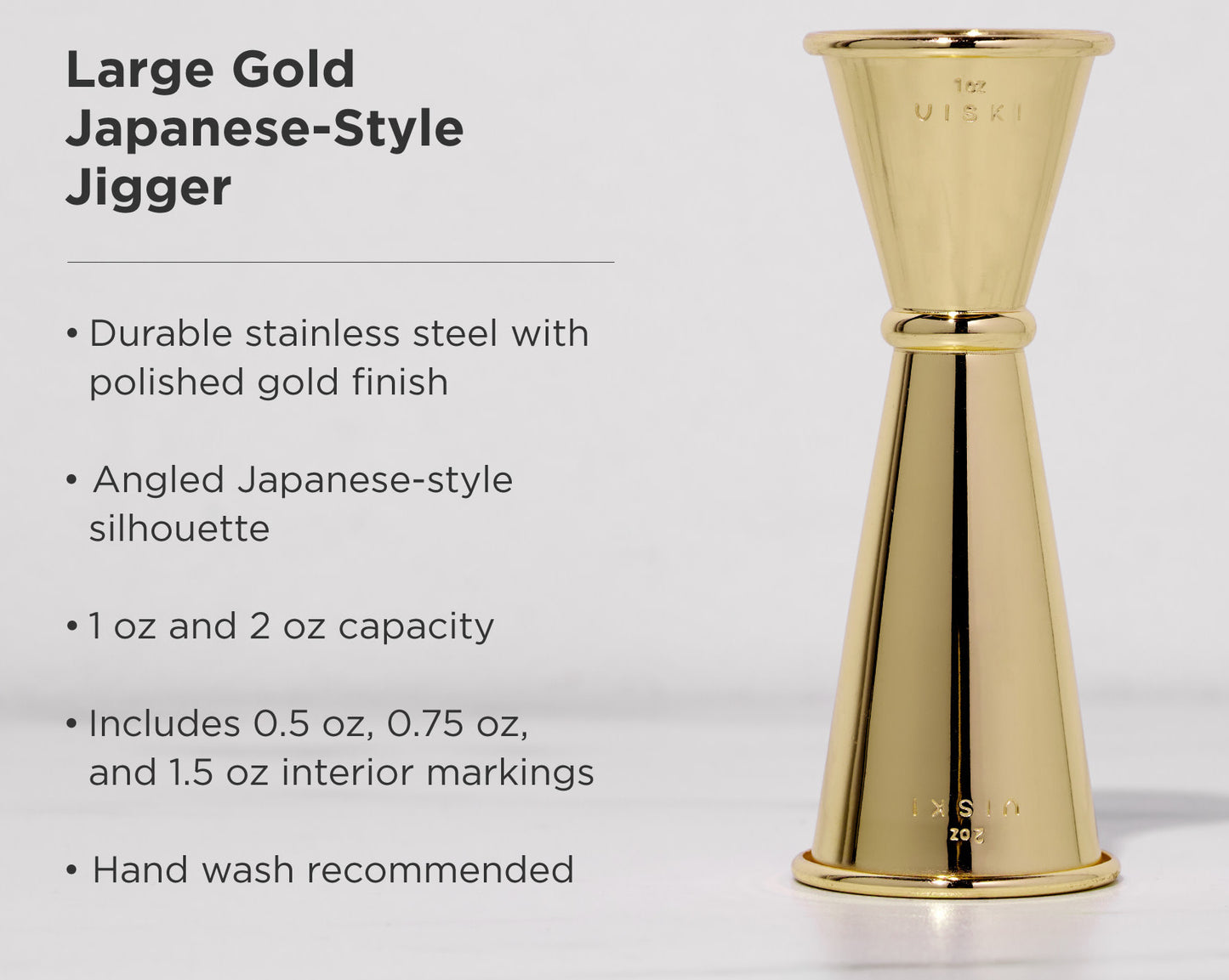 Belmont Large Makoto Jigger in Gold