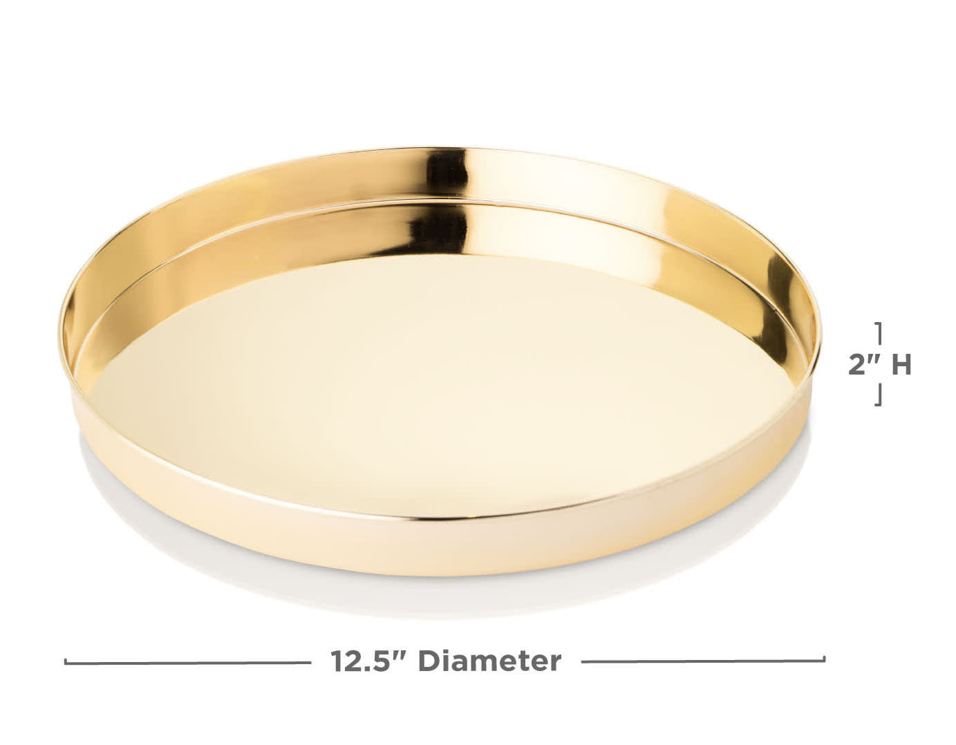 Belmont Round Serving Tray - Gold