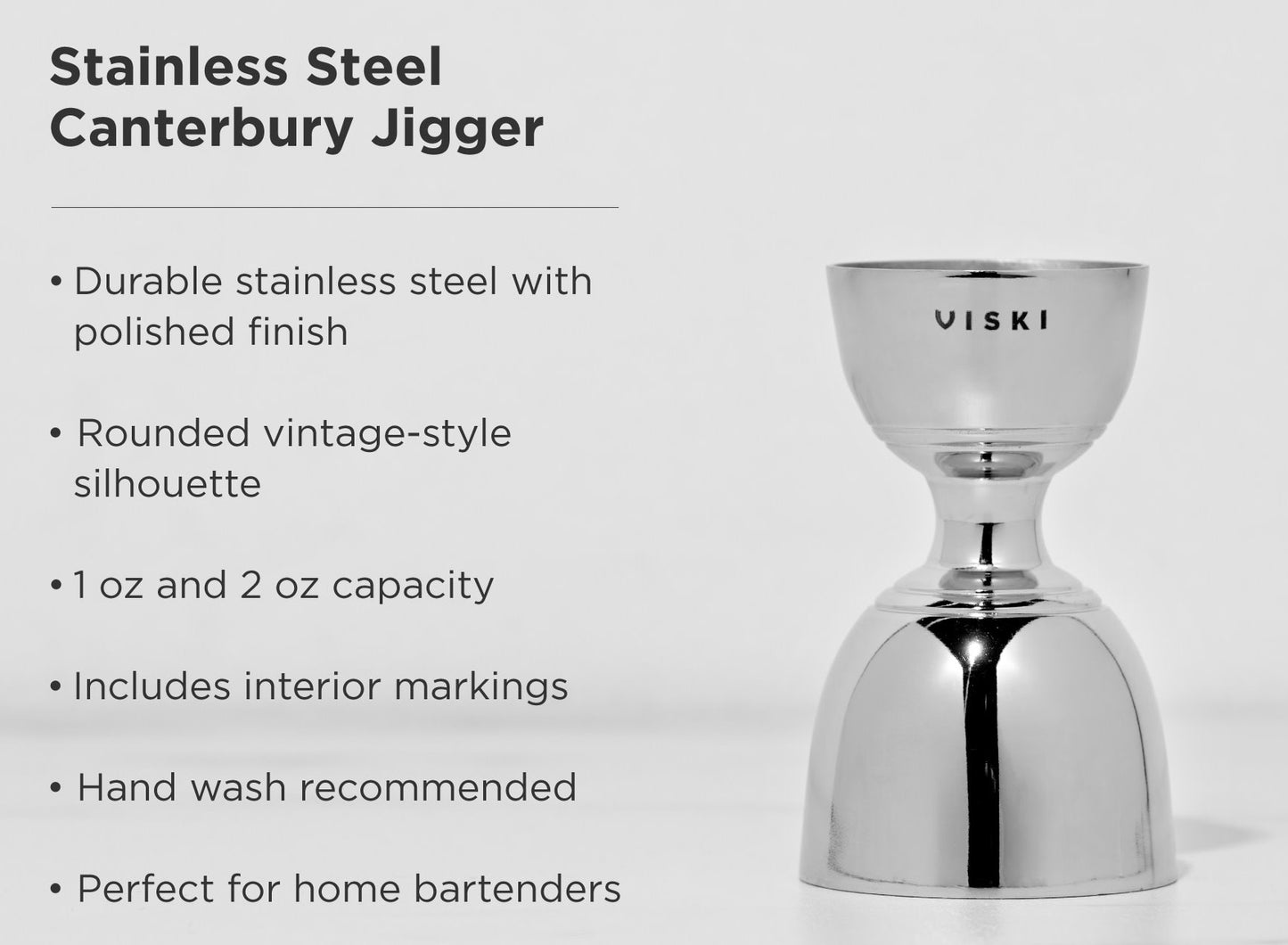 Canterbury Jigger - Silver