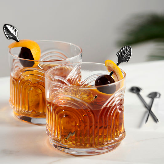 Art Deco Cocktail Picks - Gunmetal