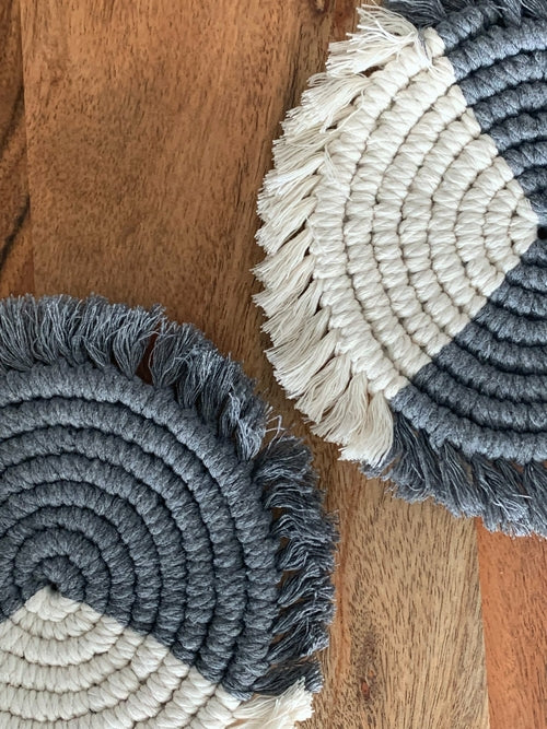 Macramé Drink Coaster - Sold Individually