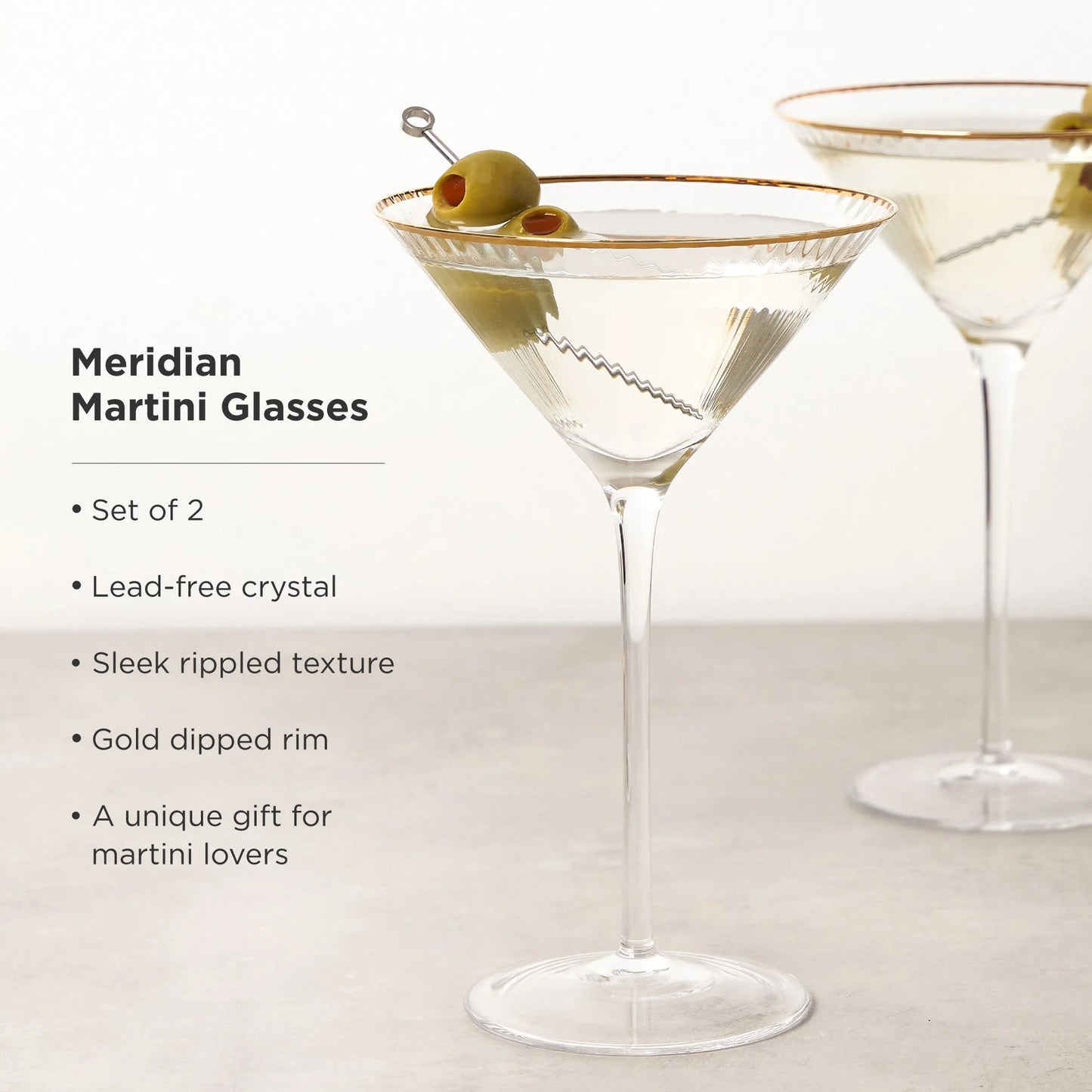 Meridian Martini Glasses