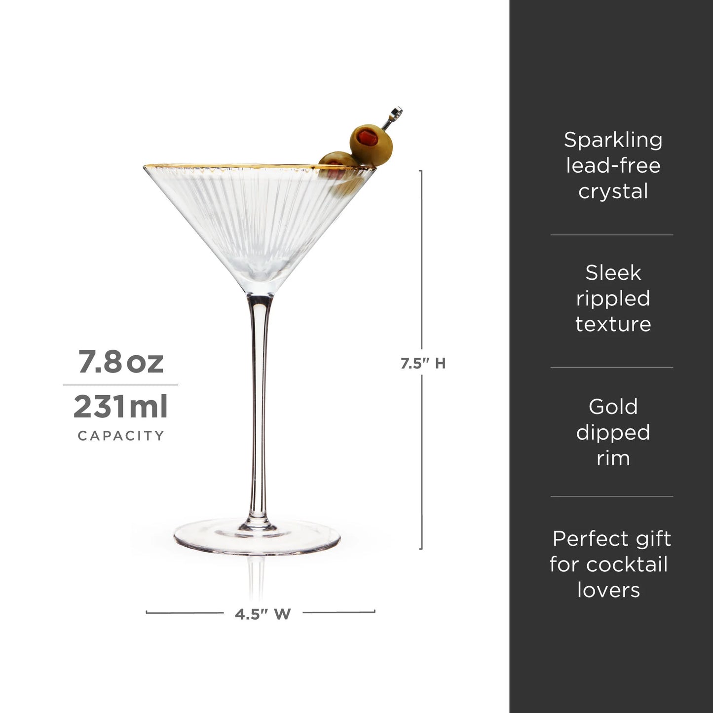 Meridian Martini Glasses
