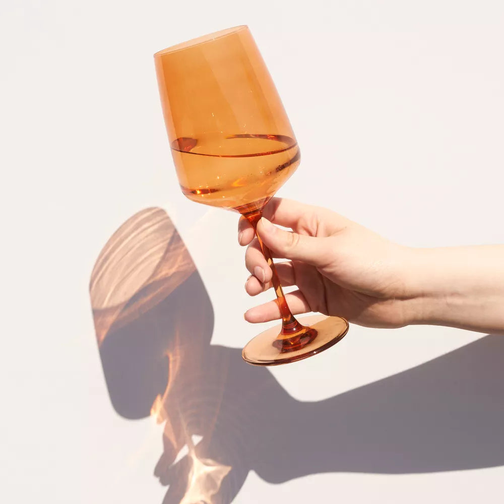 Reserve Nouveau Crystal Wine Glasses - Sunset