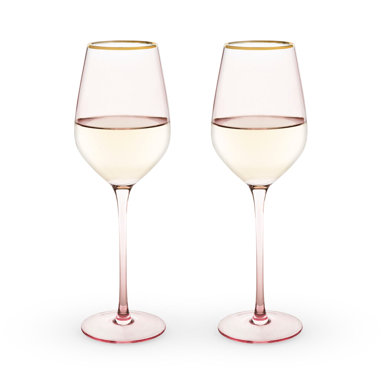 Rose Crystal White Wine Glass - Set of 2