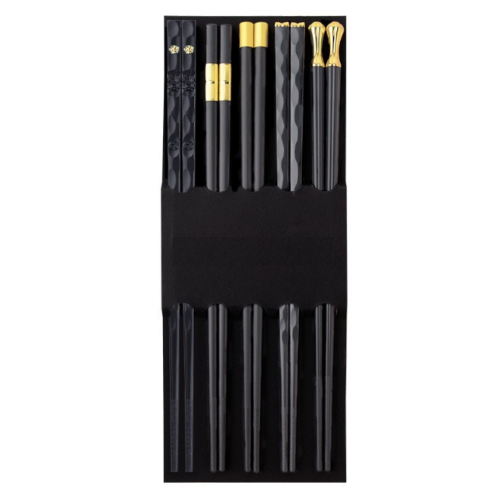 Elegant Reusable Chopsticks - Set of 5