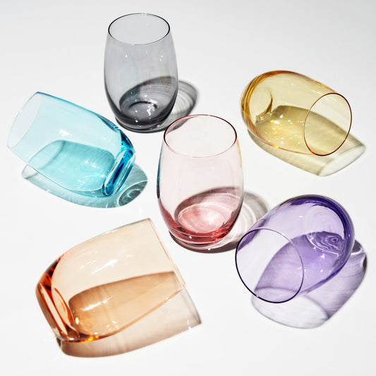 Vino Stemless Wine Glasses - Set of 6