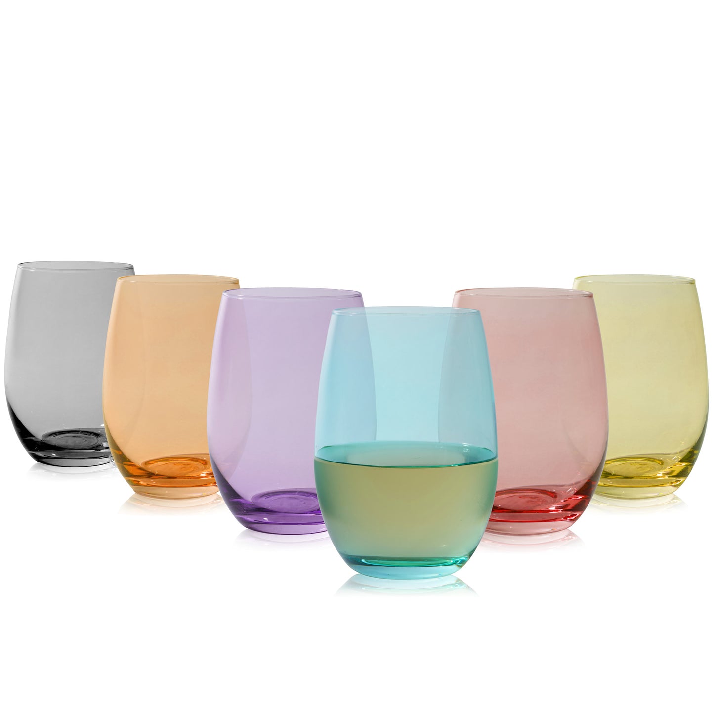 Vino Stemless Wine Glasses - Set of 6