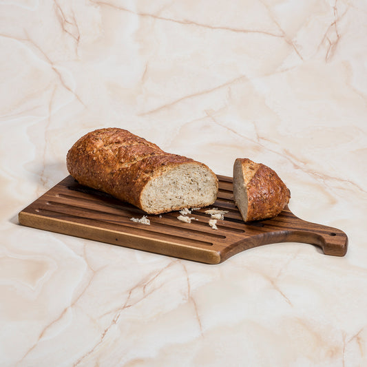 Acacia Wood Slotted Bread Board