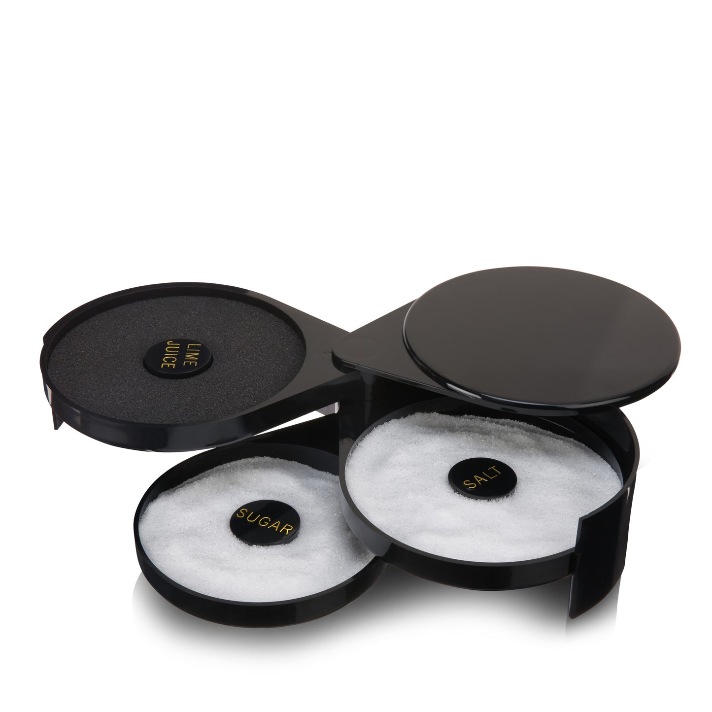 3-Tiered Cocktail Rimmer – Salt, Sugar & Lime Juice