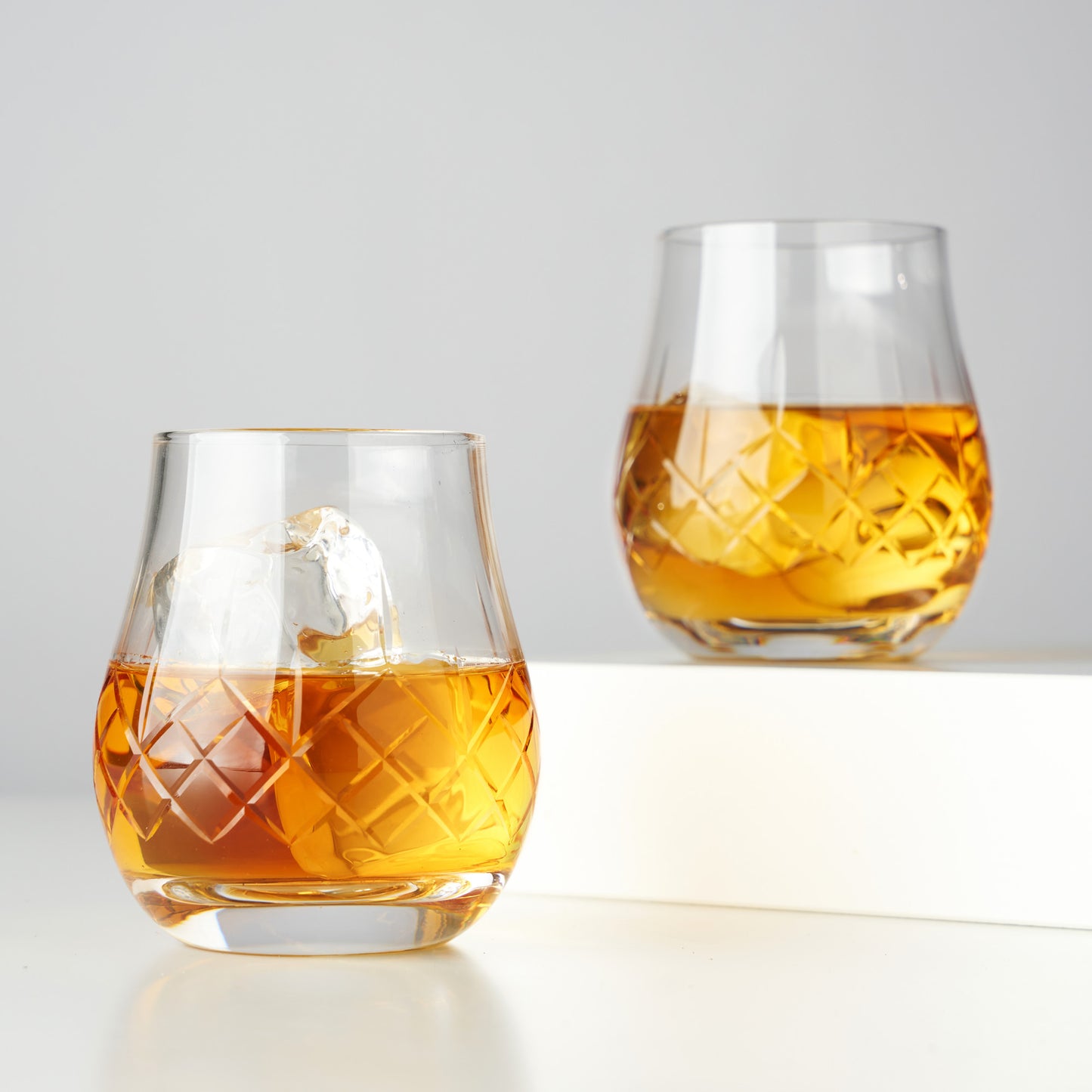 Admiral Crystal Heavyweight Bourbon Glasses - Set of 2