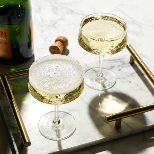 Admiral Crystal Coupe Glasses - Set of 2