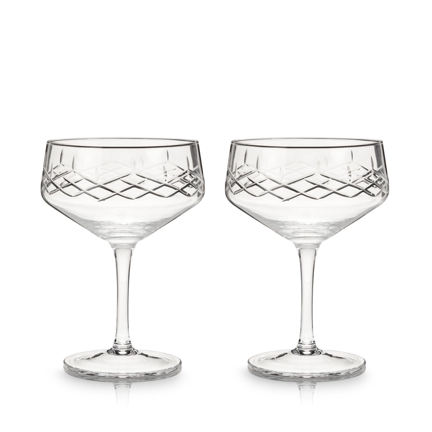Admiral Crystal Coupe Glasses - Set of 2
