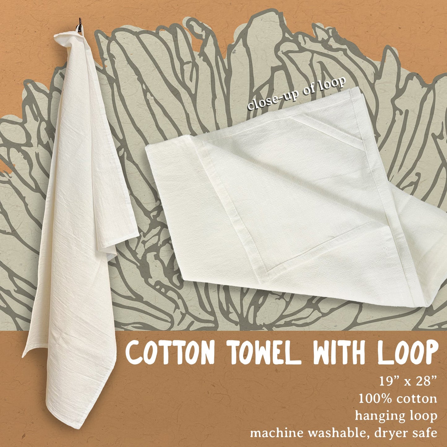 Carrots - Spring Cotton Tea Towel