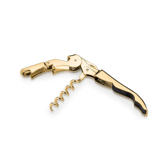 Belmont 24k Signature Double-Hinged Corkscrew - Gold