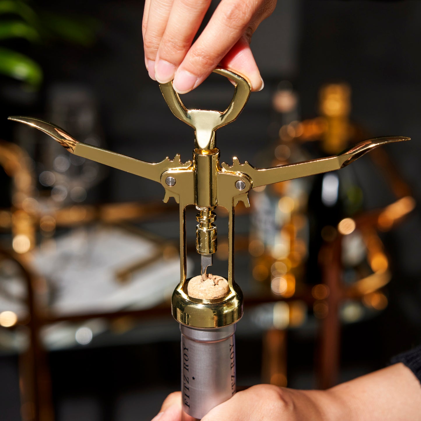 Belmont Gold Winged Corkscrew