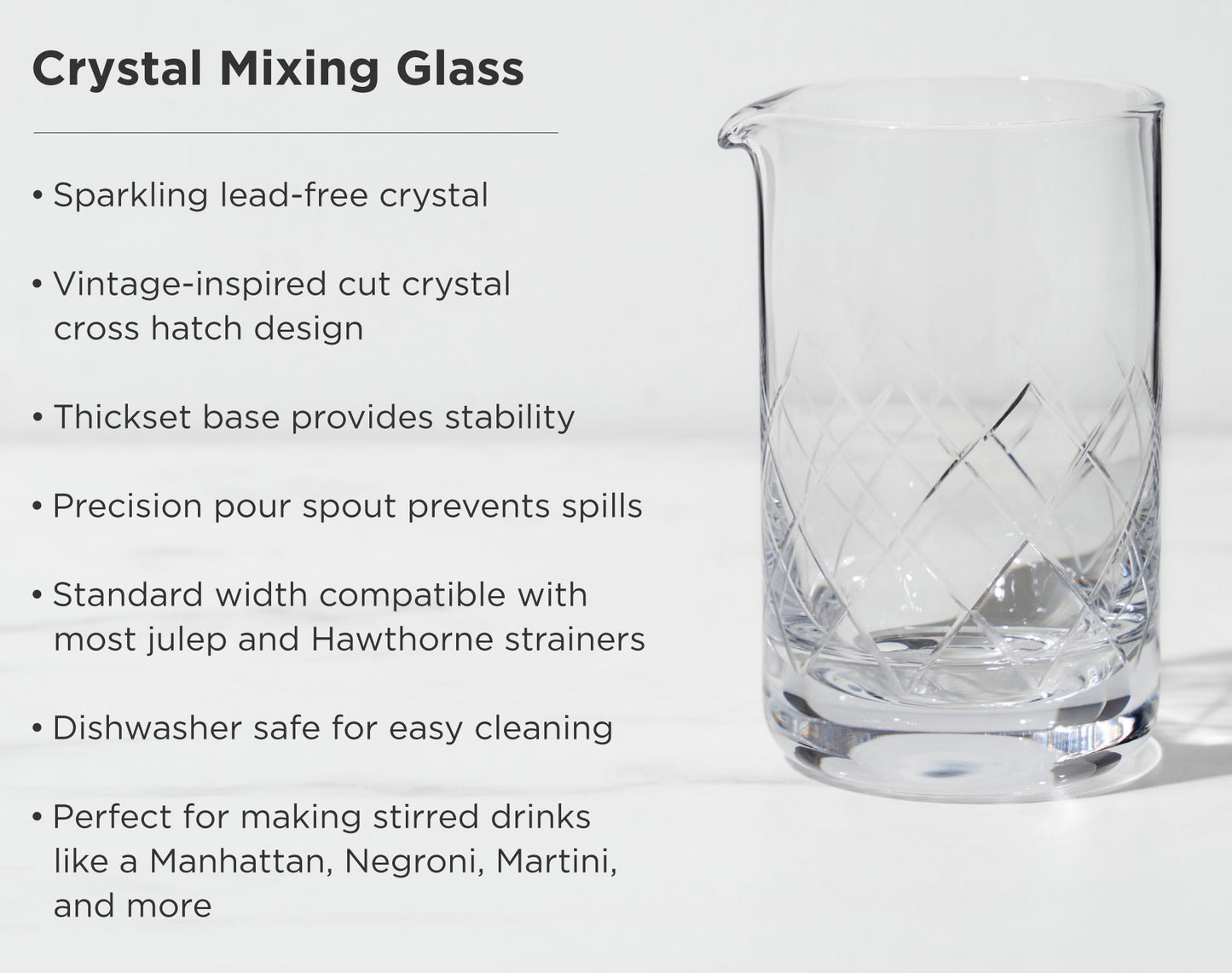 Crystal Mixing Glass