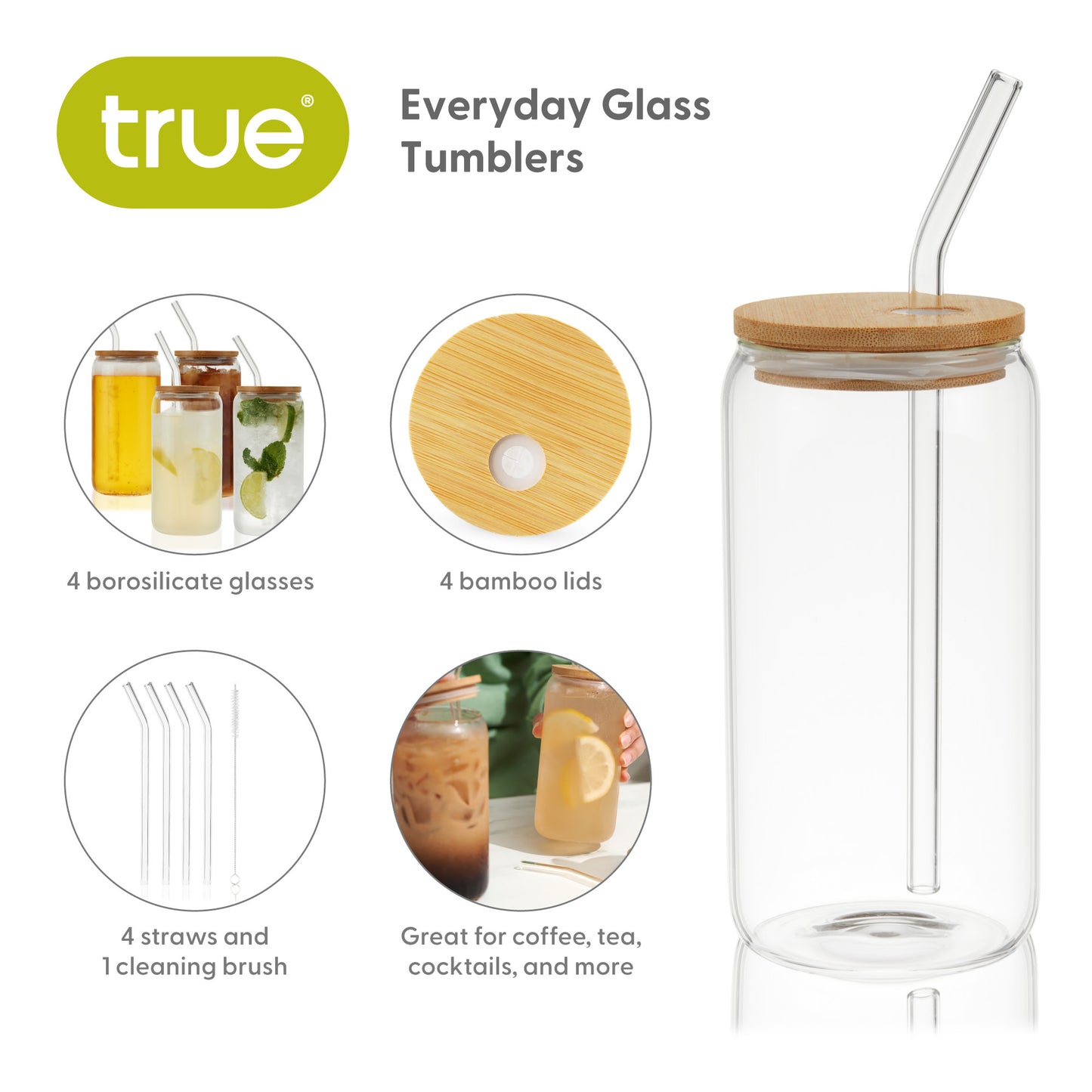 Everyday Glass Tumbler - Set of 4