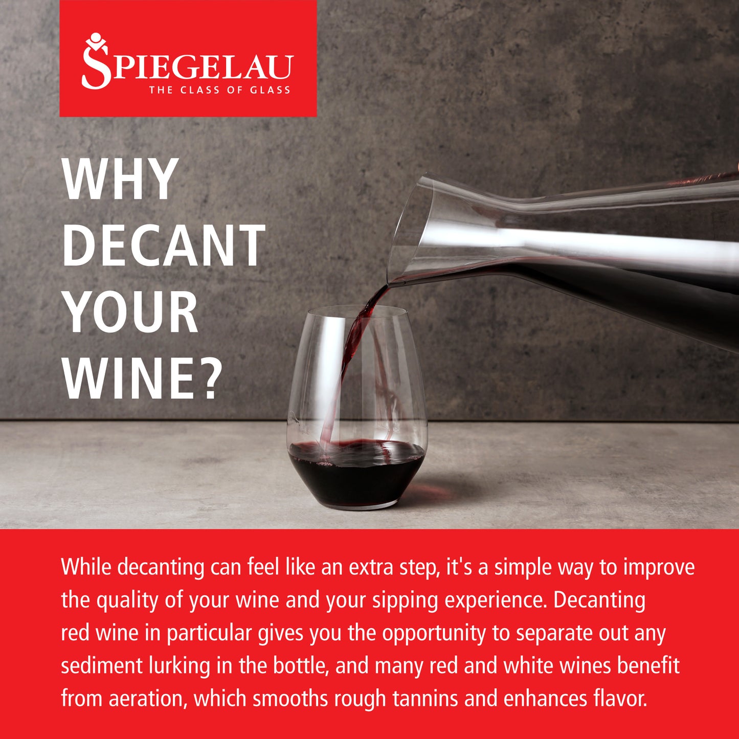 Spiegelau Style 1L Wine Decanter