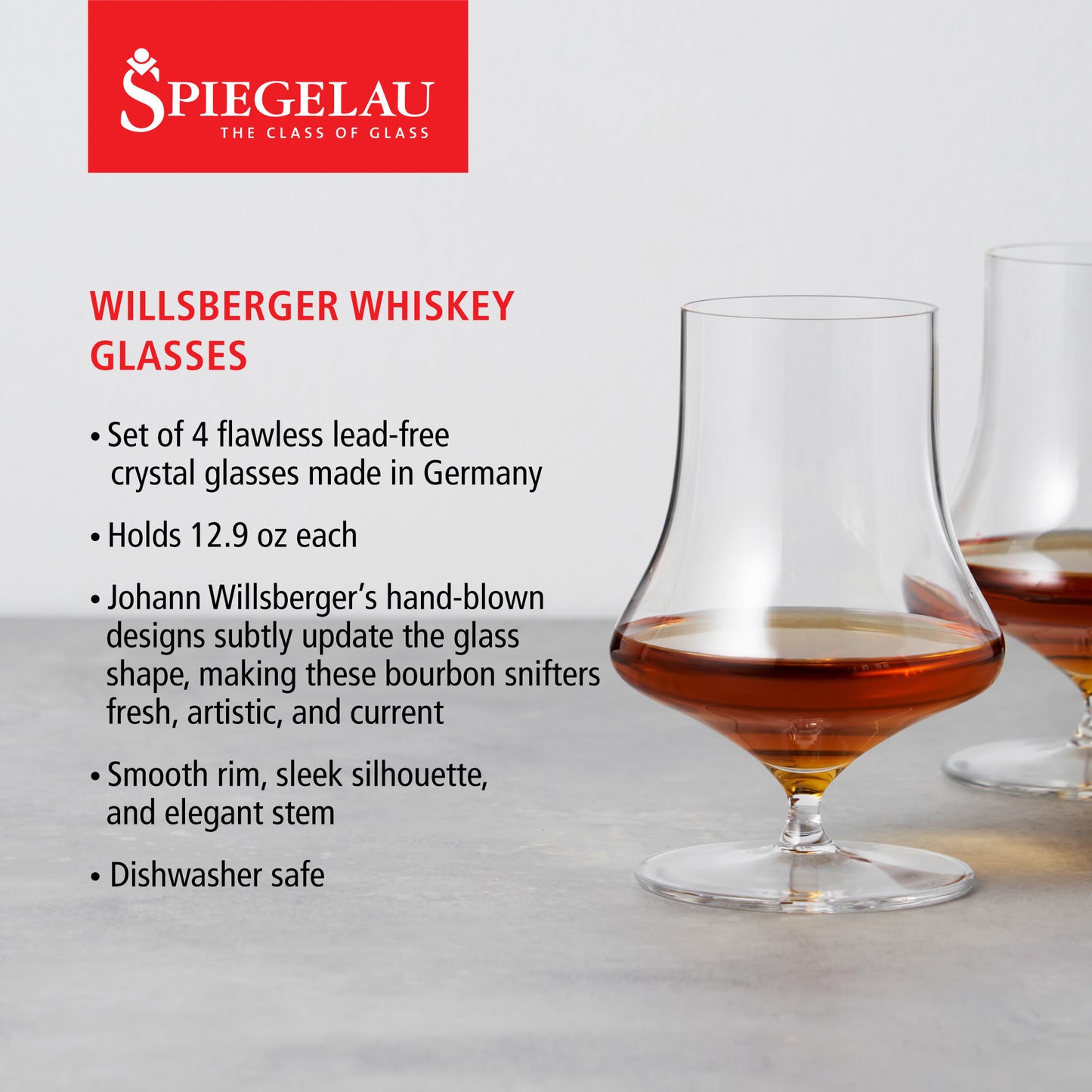 Spiegelau Willsberger Whiskey Glass – Set of 4