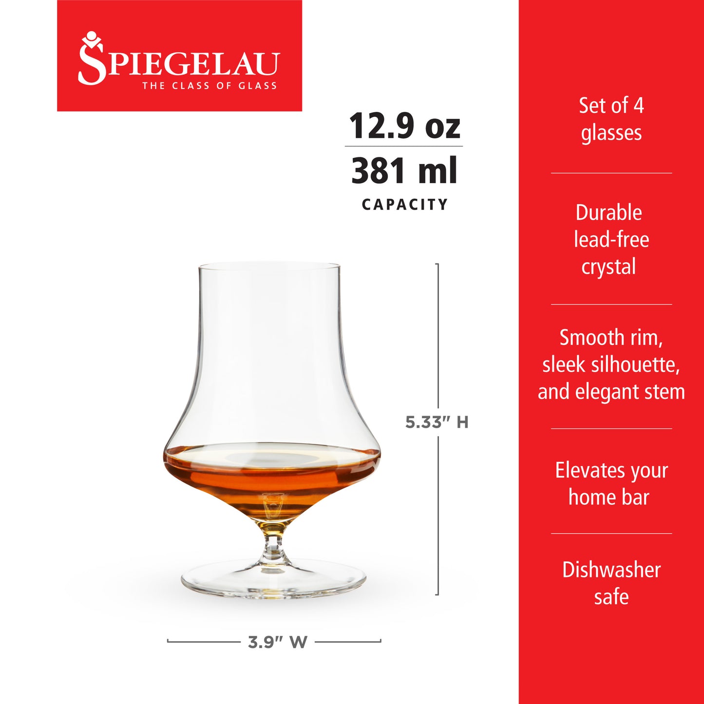 Spiegelau Willsberger Whiskey Glass – Set of 4