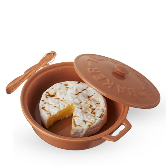 Terracotta Brie Baker Set