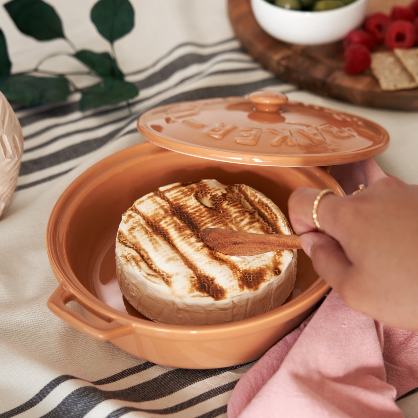 Terracotta Brie Baker Set