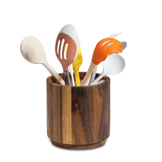 Lazy Susan utensil holder