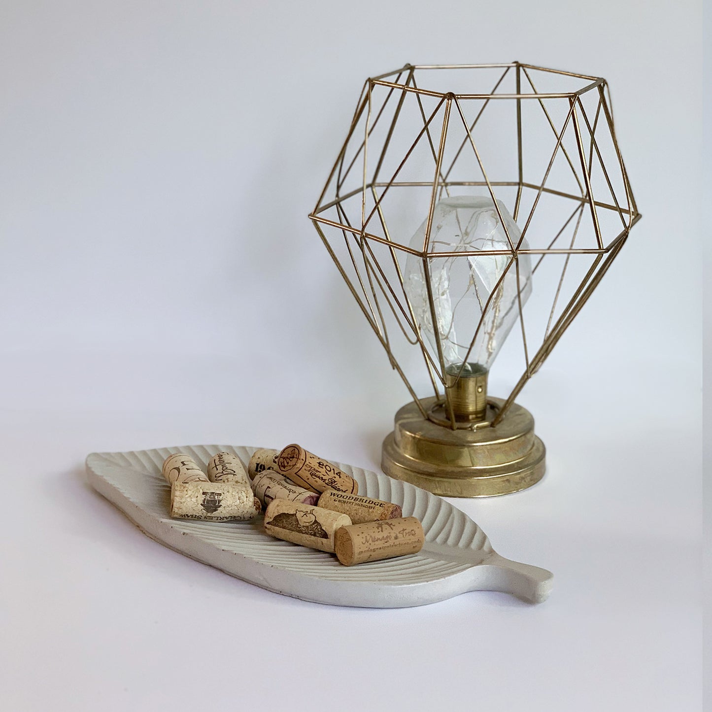 Leaf Concrete Trinket Plate