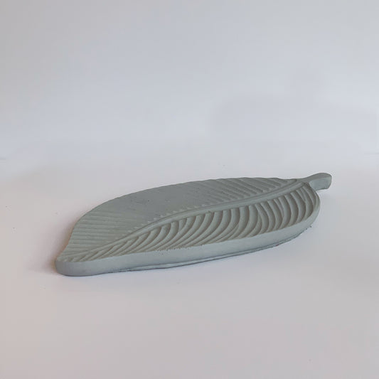 Leaf Concrete Trinket Plate