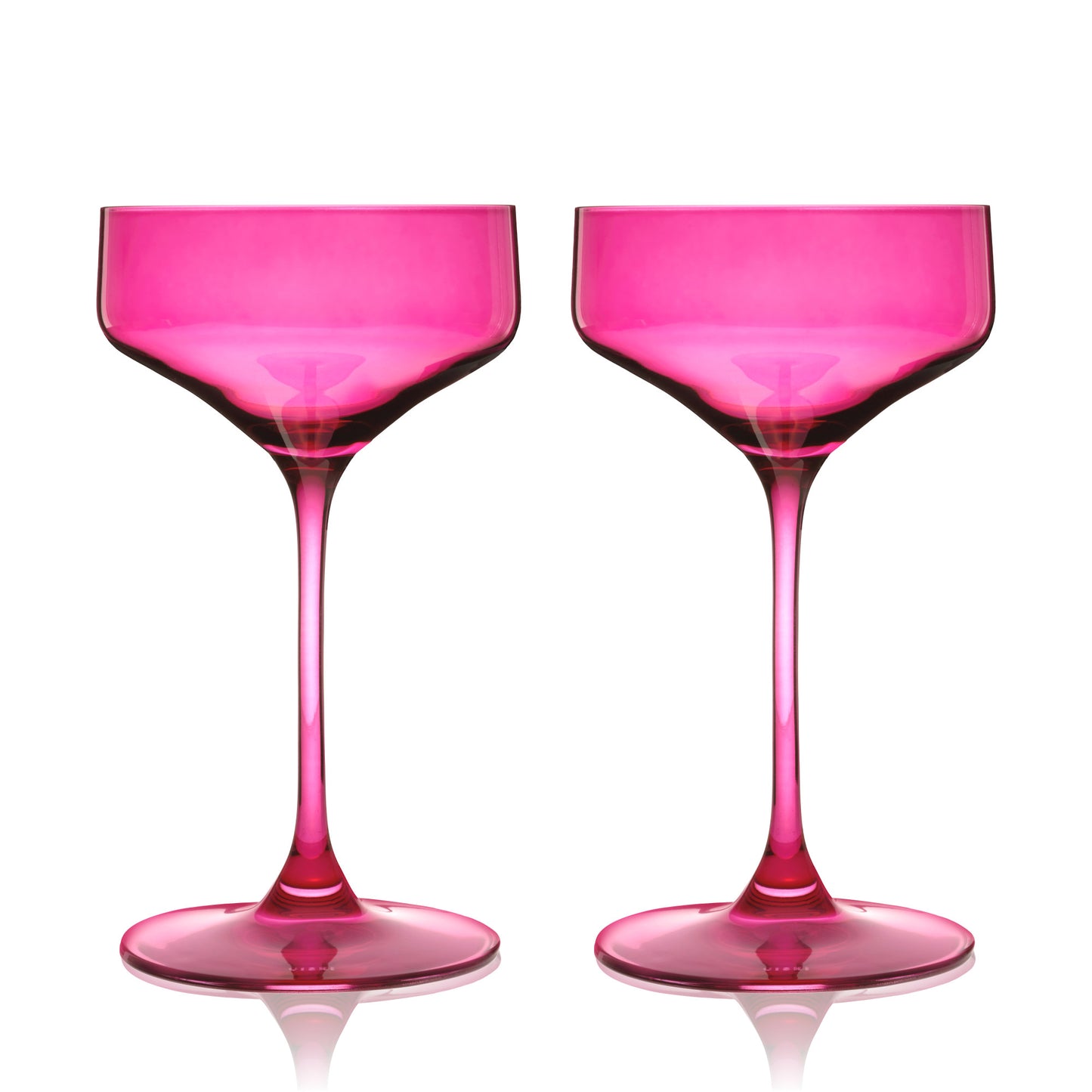 Reserve Nouveau Crystal Coupes in Berry – Set of 2